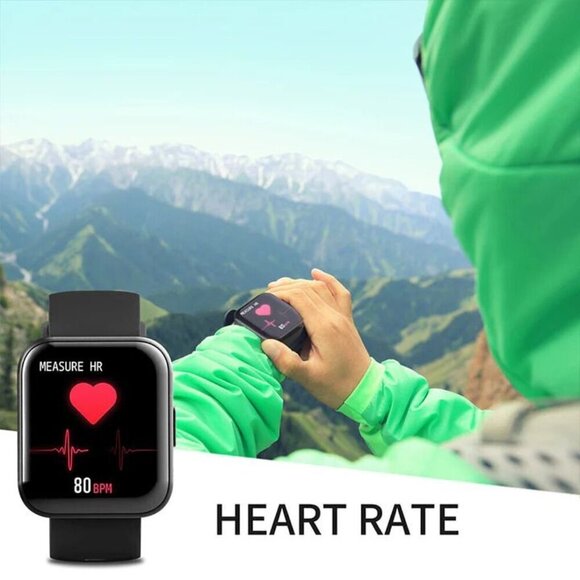 MISIRUN BLACK FASHION SMART WATCH W/ 1.71" COLOR TOUCH SCREEN - Picture 4 of 6